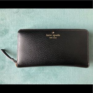 Black leather Kate Spade Wallet